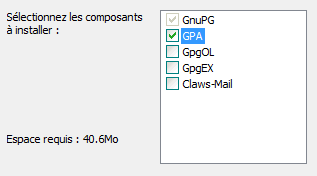 Installation de Gpg4Win et surtout GnuPA