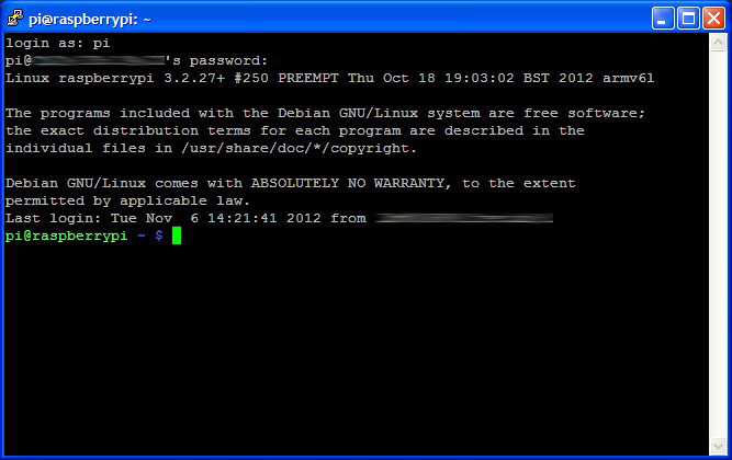Raspberry Pi - Connexion à distance via SSH