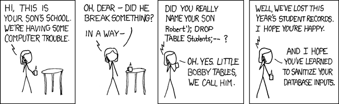 XKCD - Exploits of a mom